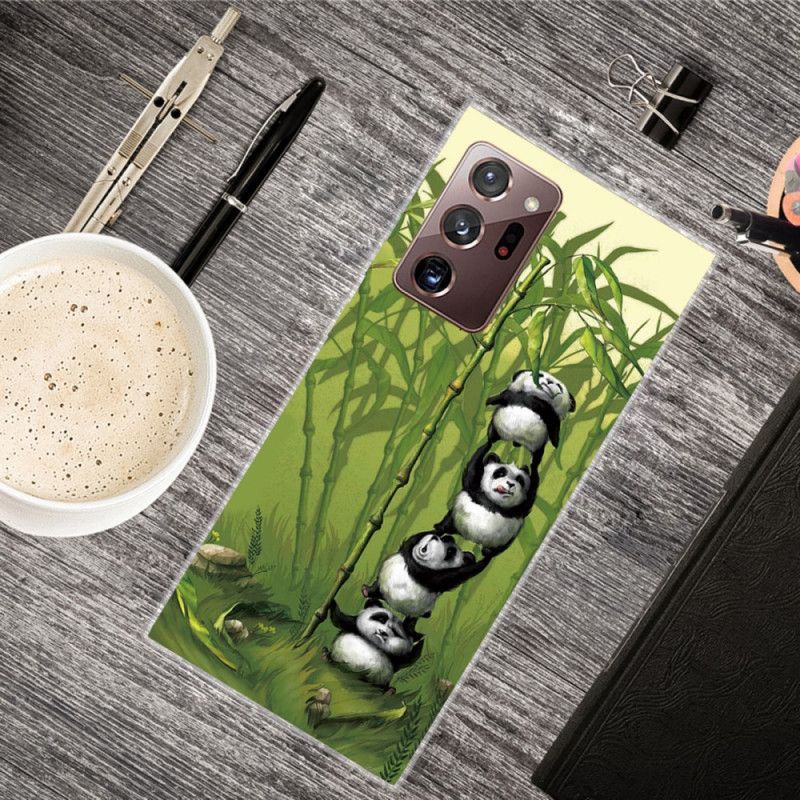 Hoesje voor Samsung Galaxy Note 20 Ultra Stapel Panda'S