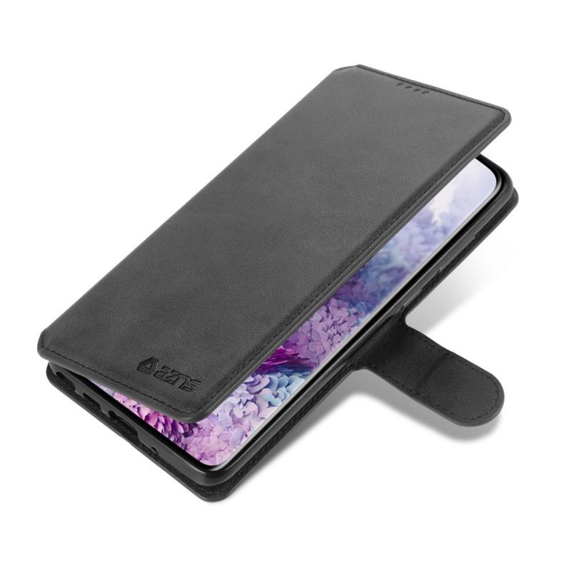 Leren Hoesje Samsung Galaxy Note 20 Ultra Grijs Zwart Retro Azns