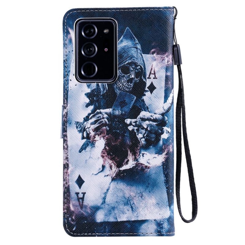 Leren Hoesje Samsung Galaxy Note 20 Ultra Telefoonhoesje Games Of Death