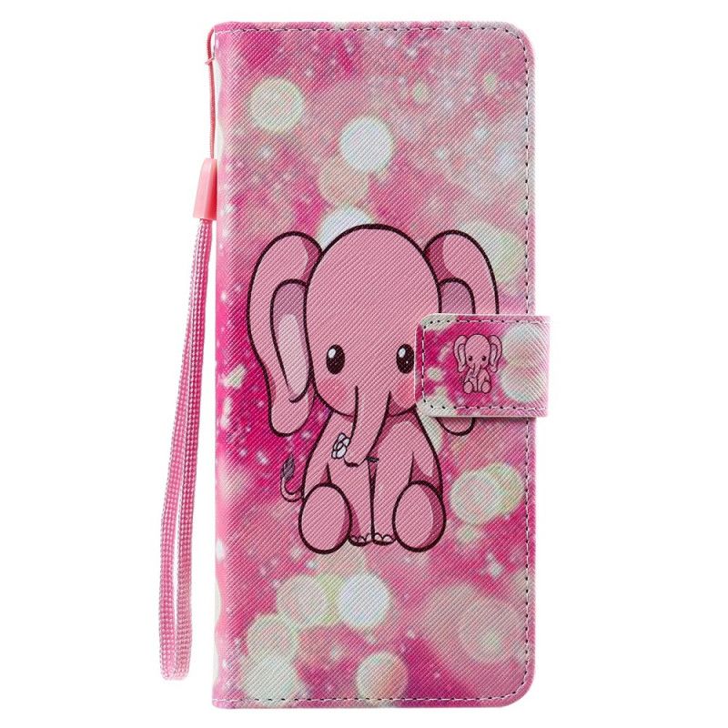 Leren Hoesje voor Samsung Galaxy Note 20 Ultra Baby Roze Olifant