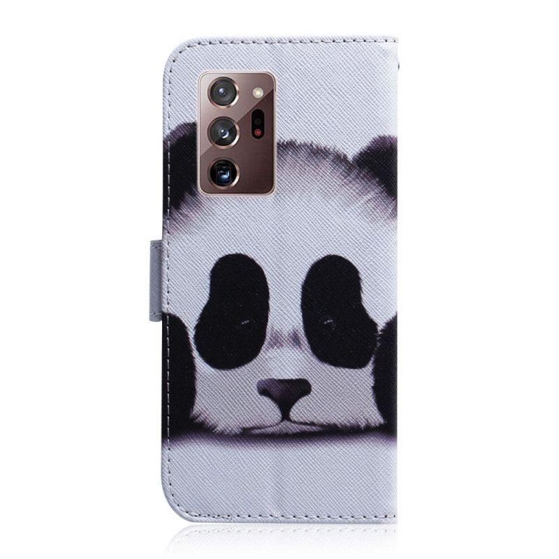 Leren Hoesje voor Samsung Galaxy Note 20 Ultra Pandagezicht