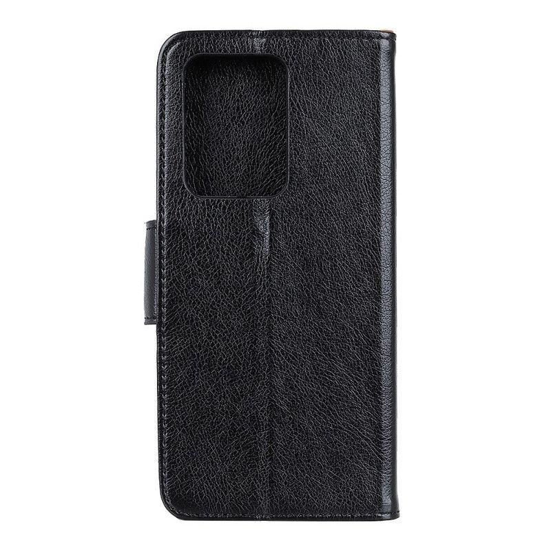 Leren Hoesje voor Samsung Galaxy Note 20 Ultra Rood Zwart Gespleten Nappaleer