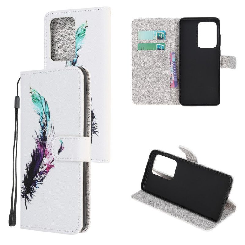 Leren Hoesje voor Samsung Galaxy Note 20 Ultra Veer Met String