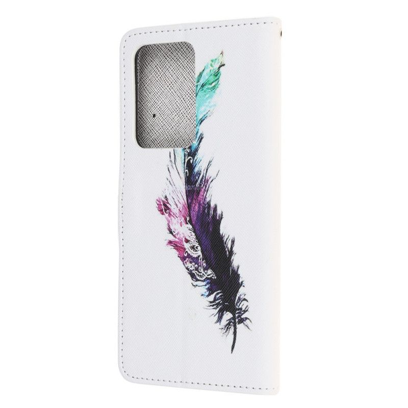 Leren Hoesje voor Samsung Galaxy Note 20 Ultra Veer Met String