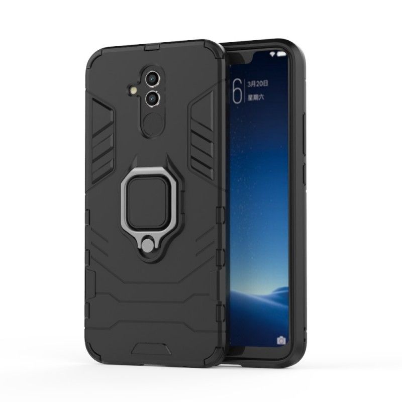 Case Hoesje Huawei Mate 20 Lite Rood Zwart Telefoonhoesje Resistente Ring