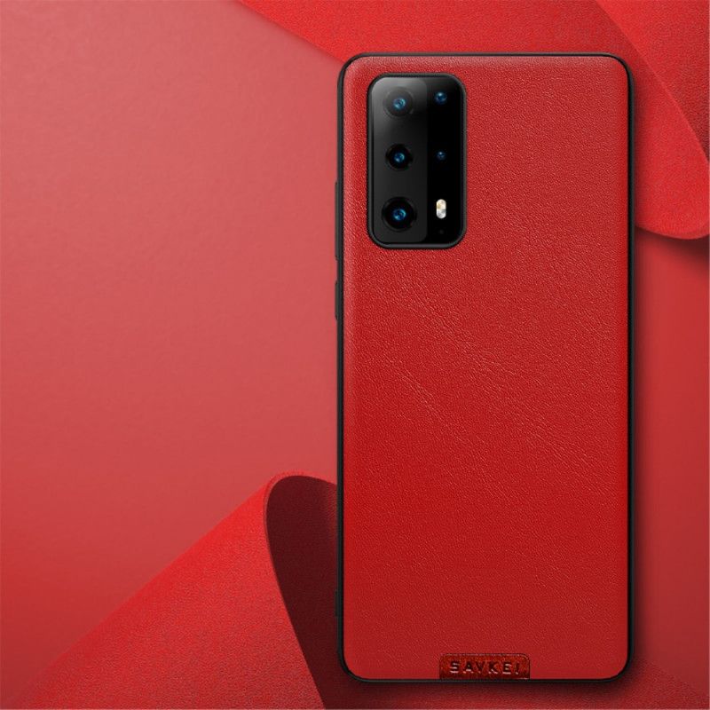 Case Hoesje Huawei P40 Groen Telefoonhoesje Premium Leerstijl