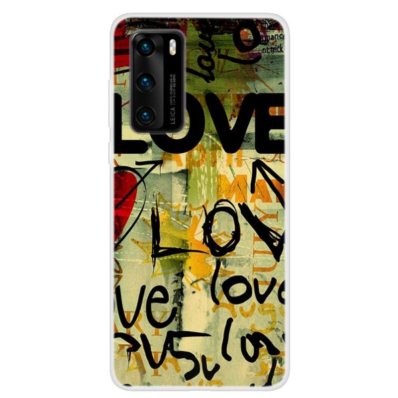 Cover Hoesje Huawei P40 Telefoonhoesje Liefde En Liefde