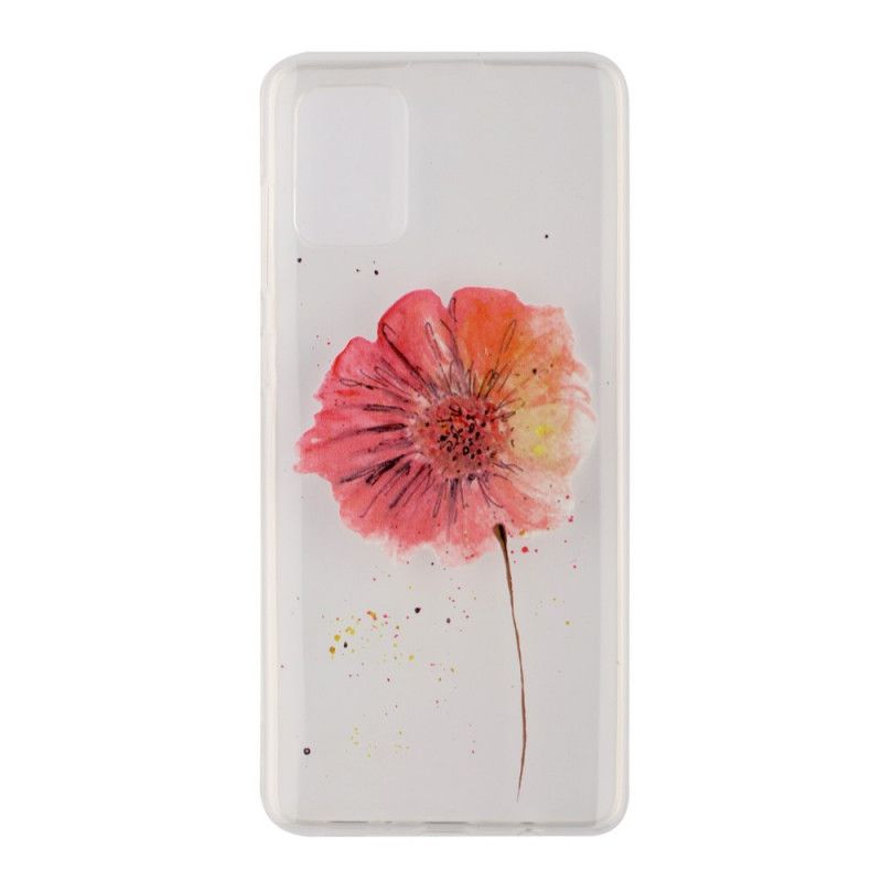 Cover Hoesje Huawei P40 Telefoonhoesje Transparante Aquarel Klaproos