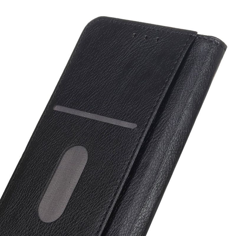 Folio-hoesje Huawei P40 Rood Zwart Split Lychee Leer