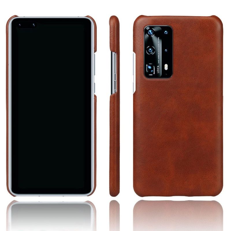 Hoesje Huawei P40 Bruin Ksq Leereffect