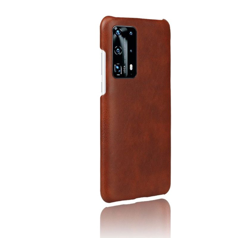 Hoesje Huawei P40 Bruin Ksq Leereffect