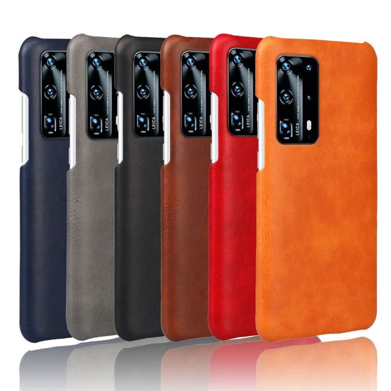 Hoesje Huawei P40 Bruin Ksq Leereffect