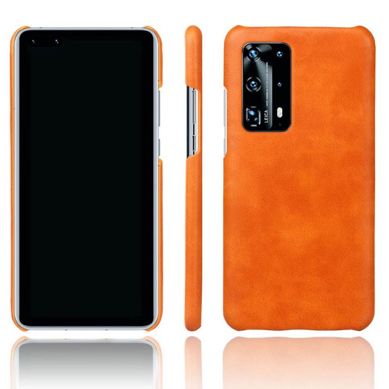 Hoesje Huawei P40 Bruin Ksq Leereffect