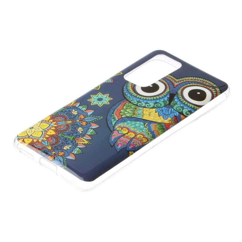 Hoesje Huawei P40 Fluorescerende Mandala-Uil