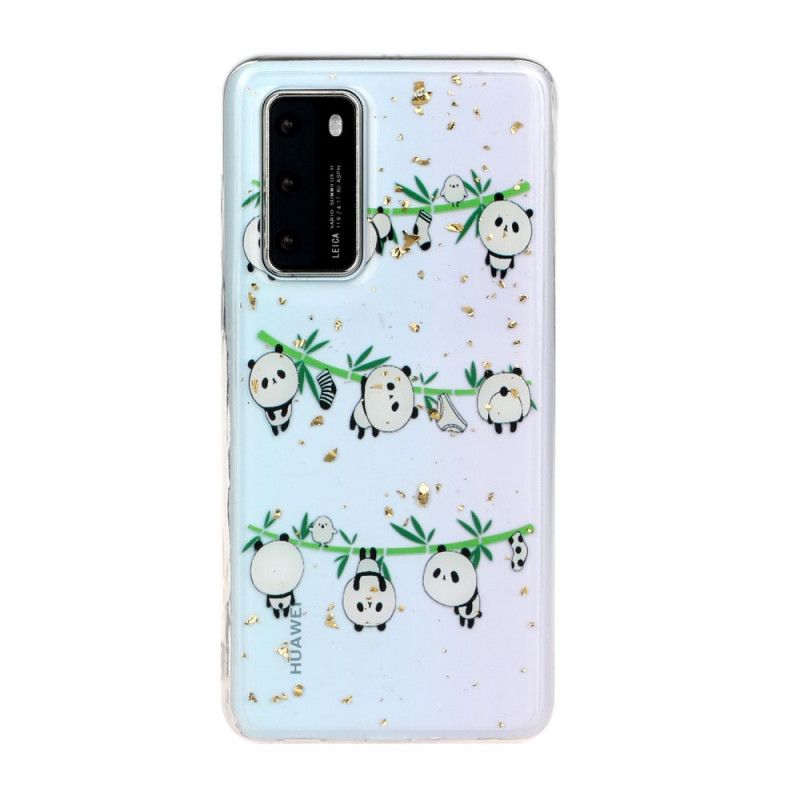 Hoesje Huawei P40 Panda'S Aan De Waslijn