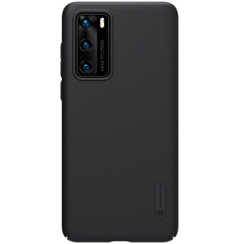 Hoesje Huawei P40 Rood Zwart Stijve Frosted Nillkin