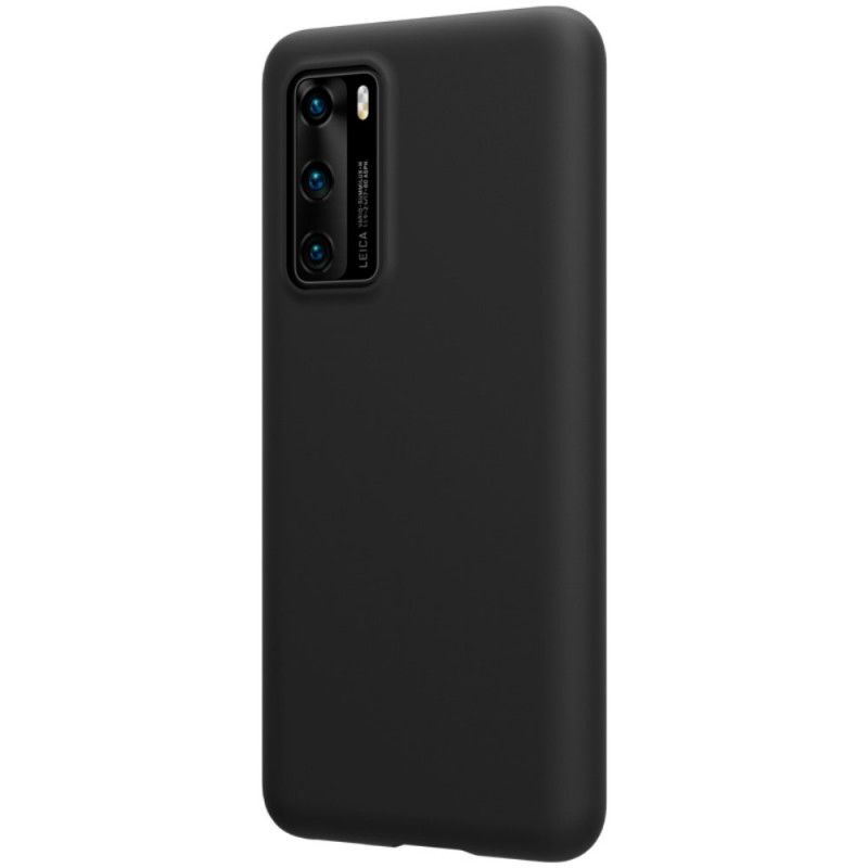 Hoesje voor Huawei P40 Rood Zwart Serie Nillkin Flex Pure