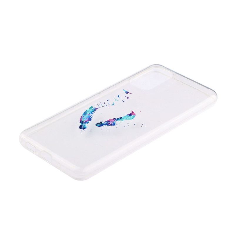 Hoesje voor Huawei P40 Transparante Veren