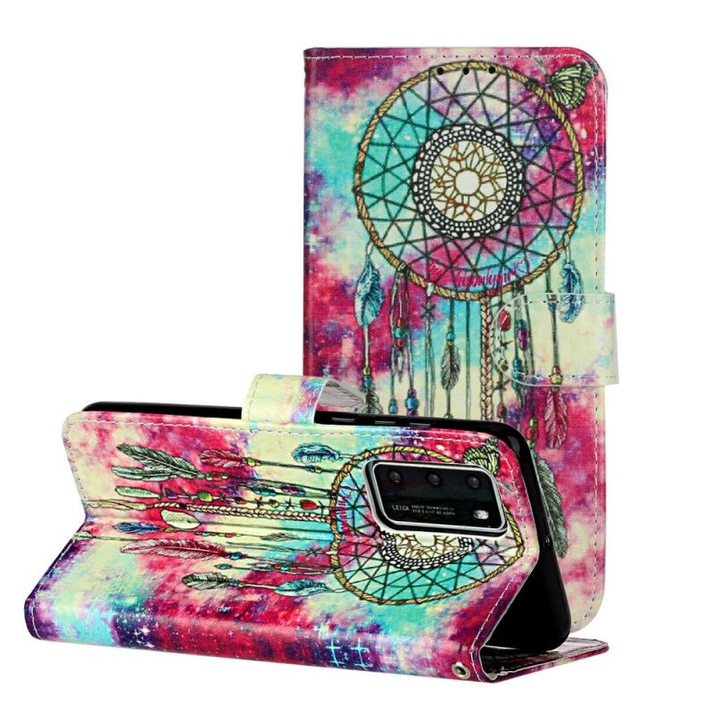 Leren Hoesje voor Huawei P40 Betoverde Mandala