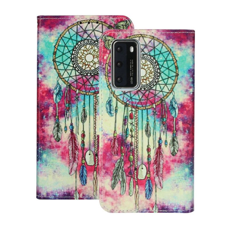 Leren Hoesje voor Huawei P40 Betoverde Mandala