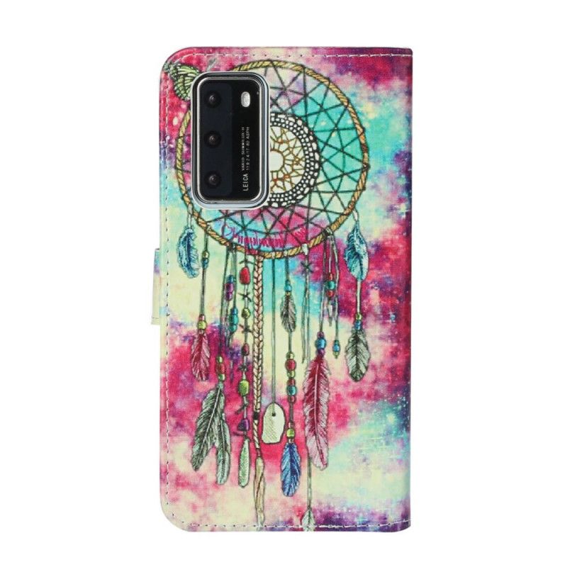 Leren Hoesje voor Huawei P40 Betoverde Mandala