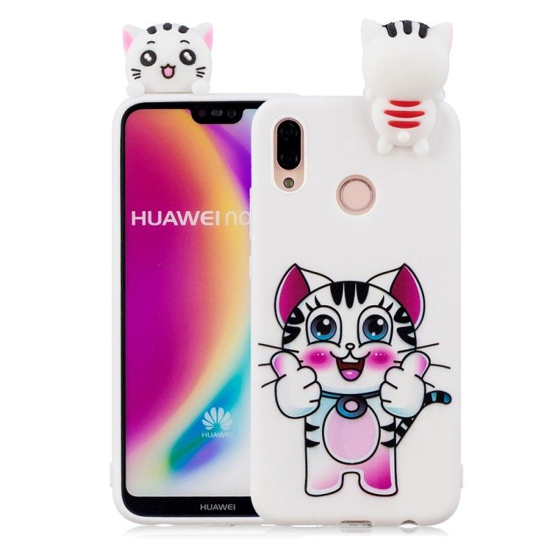 Case Hoesje Huawei P20 Lite Telefoonhoesje 3D Mijn Kat