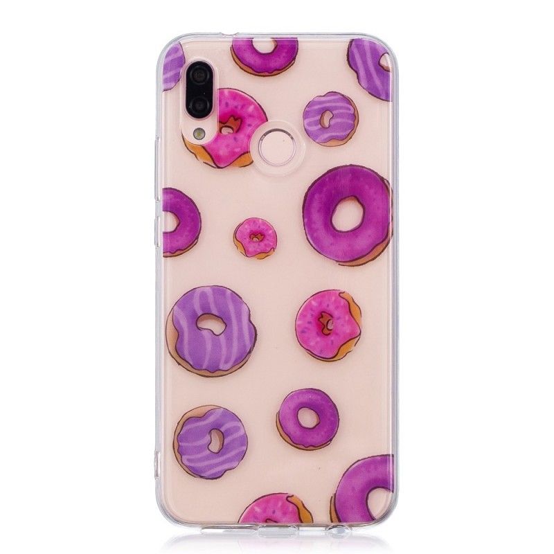 Case Hoesje Huawei P20 Lite Telefoonhoesje Transparante Donuts Waaier