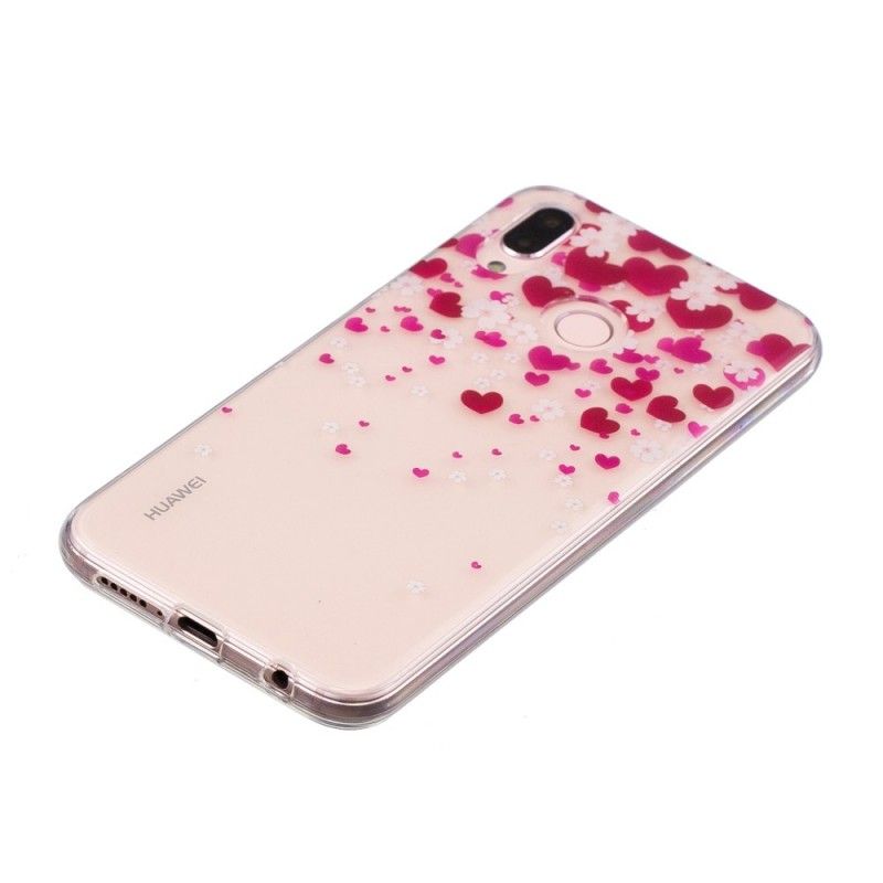 Cover Hoesje Huawei P20 Lite Telefoonhoesje Regen Van Harten