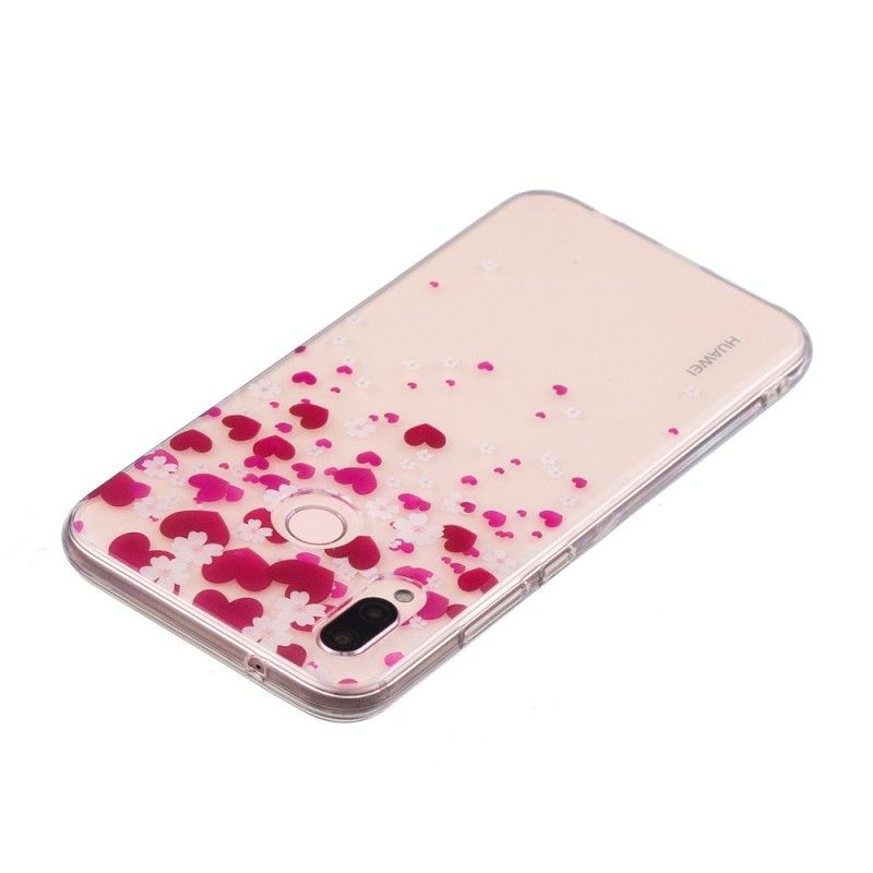 Cover Hoesje Huawei P20 Lite Telefoonhoesje Regen Van Harten