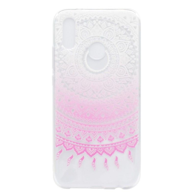 Hoesje Huawei P20 Lite Rose Transparante Kleurrijke Mandala