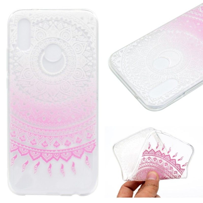 Hoesje Huawei P20 Lite Rose Transparante Kleurrijke Mandala