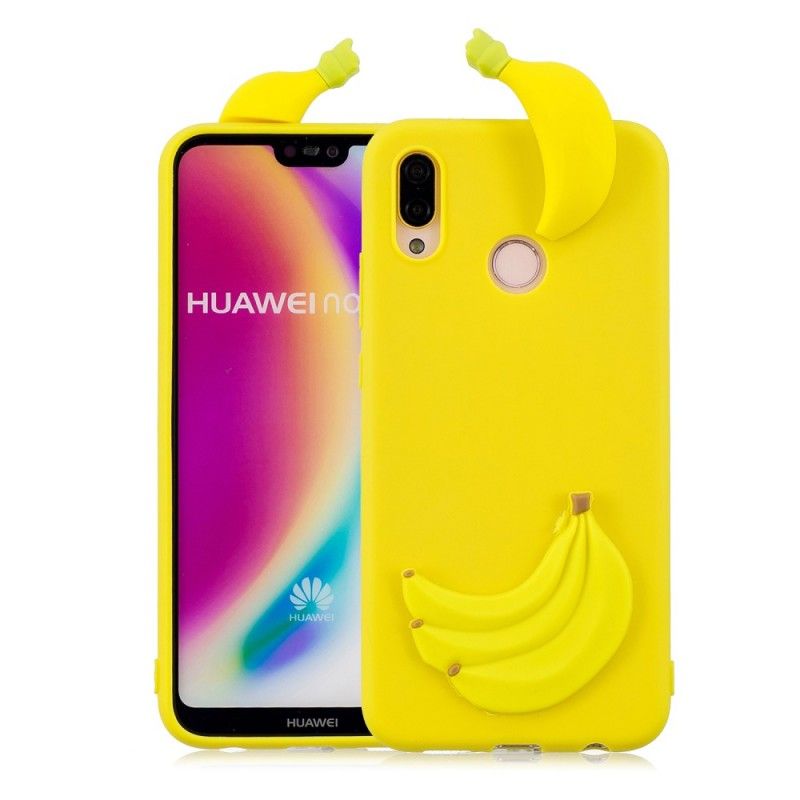 Hoesje Huawei P20 Lite Telefoonhoesje 3D Banaan