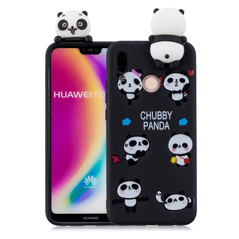 Hoesje Huawei P20 Lite Telefoonhoesje 3D Chuba Panda