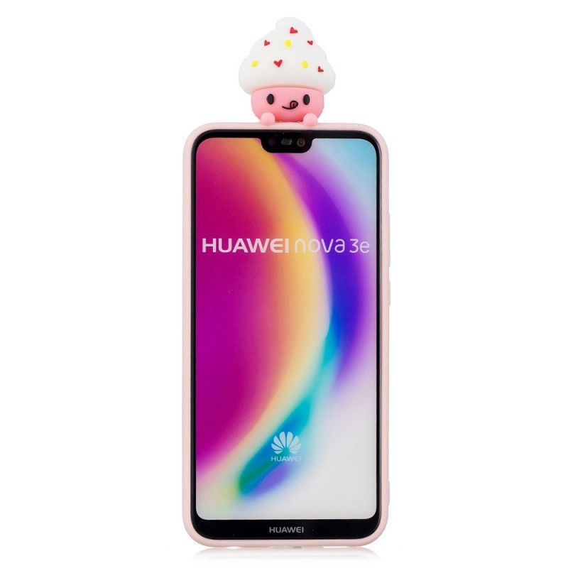 Hoesje Huawei P20 Lite Telefoonhoesje 3D Cup Cake