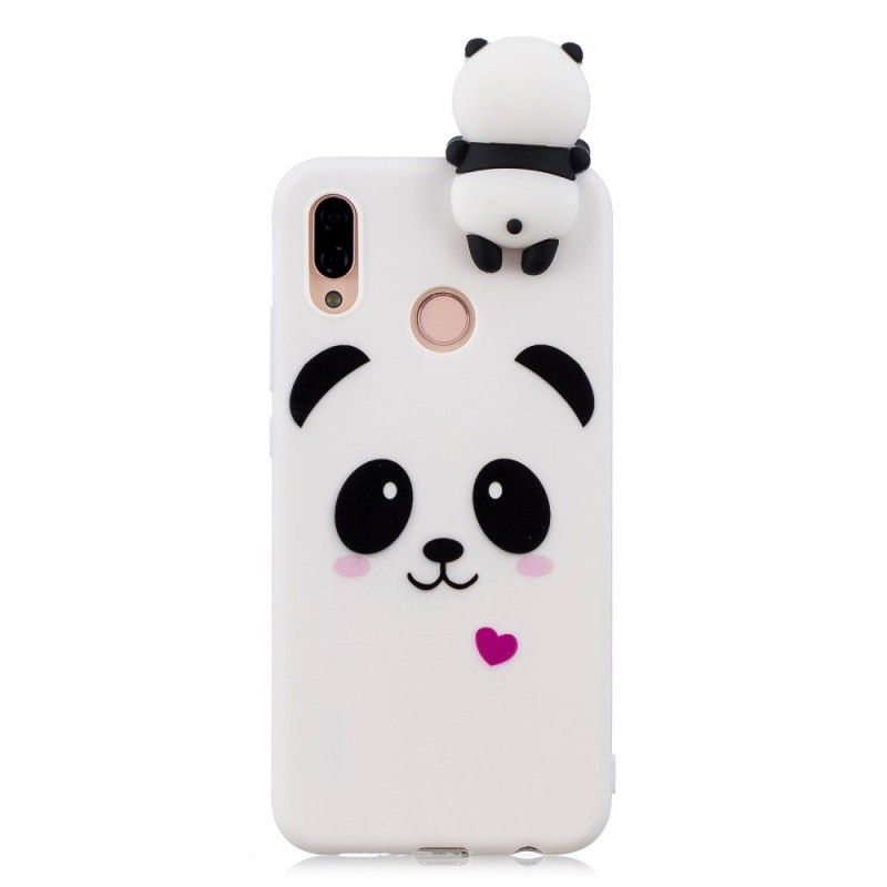 Hoesje Huawei P20 Lite Telefoonhoesje Leuke 3D Panda