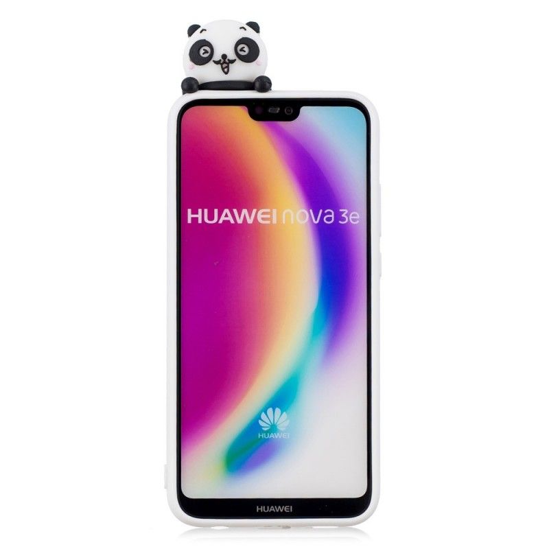 Hoesje Huawei P20 Lite Telefoonhoesje Leuke 3D Panda