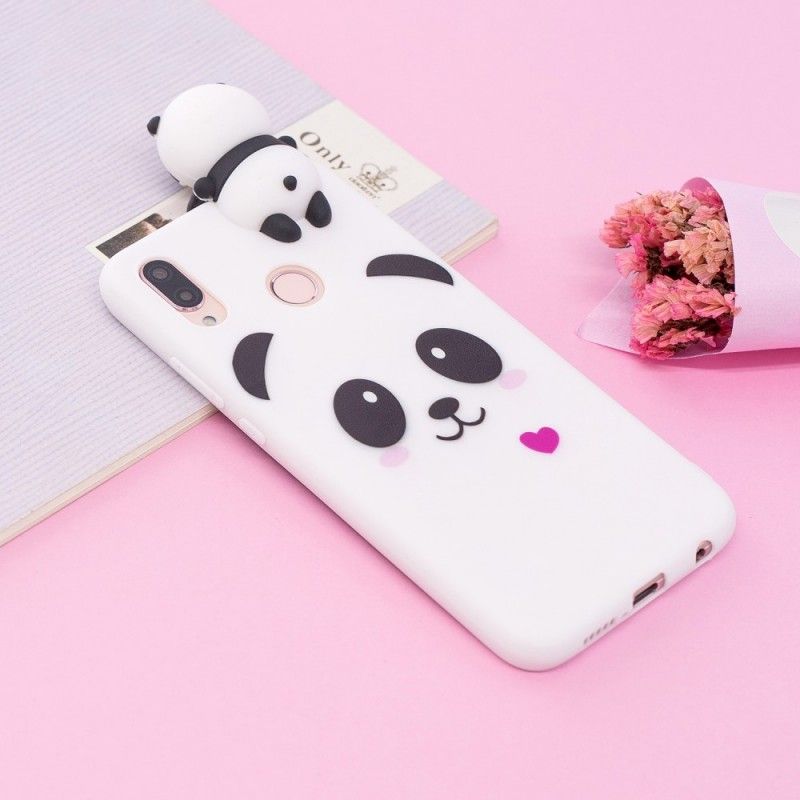 Hoesje Huawei P20 Lite Telefoonhoesje Leuke 3D Panda