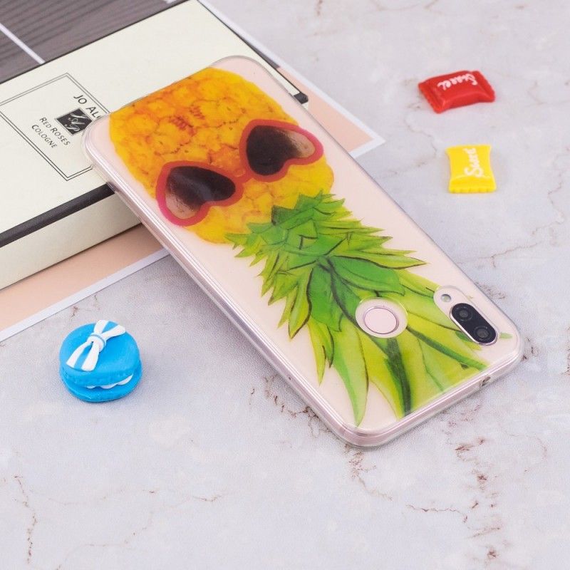 Hoesje Huawei P20 Lite Telefoonhoesje Transparante Incognito Ananas