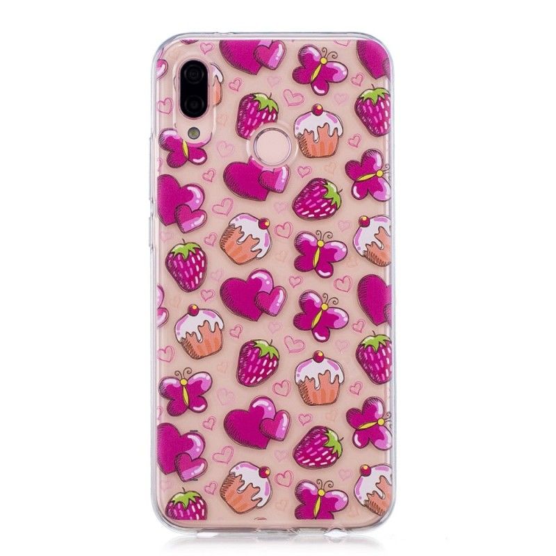 Hoesje Huawei P20 Lite Transparante Love Cakes