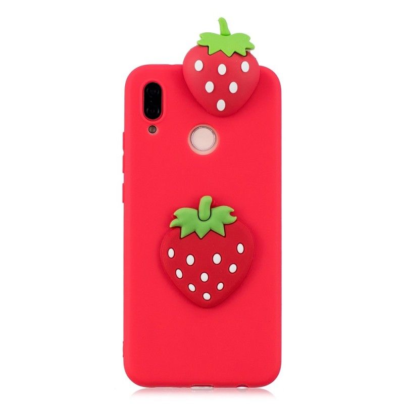 Hoesje voor Huawei P20 Lite 3D Aardbei