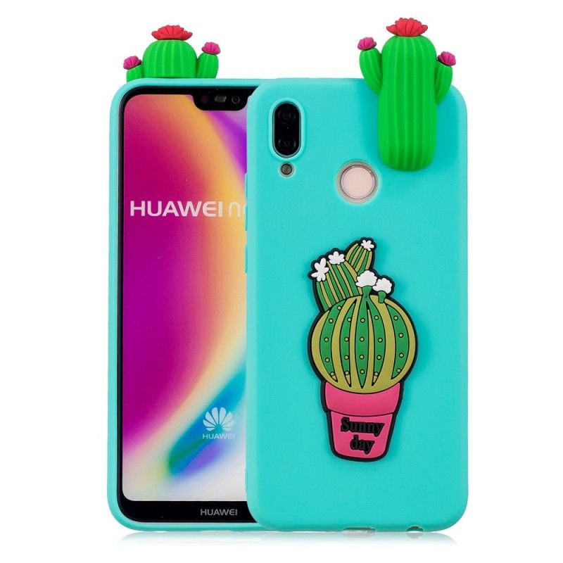 Hoesje voor Huawei P20 Lite 3D Cactusgekte