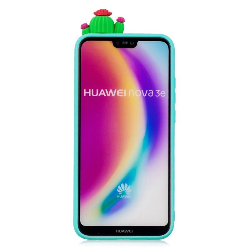 Hoesje voor Huawei P20 Lite 3D Cactusgekte