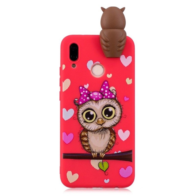 Hoesje voor Huawei P20 Lite 3D Juffrouw Uil