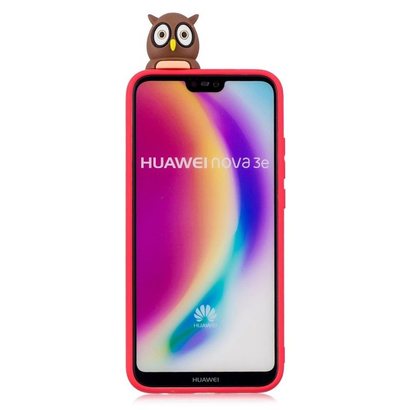 Hoesje voor Huawei P20 Lite 3D Juffrouw Uil