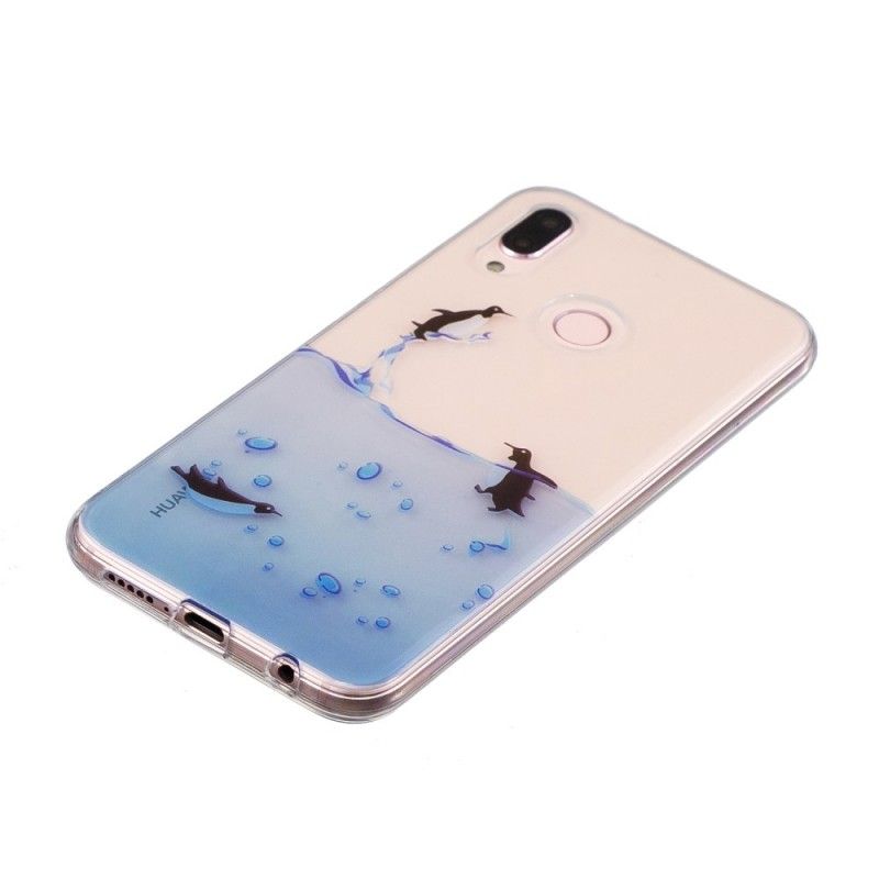 Hoesje voor Huawei P20 Lite Transparant Pinguïnspel