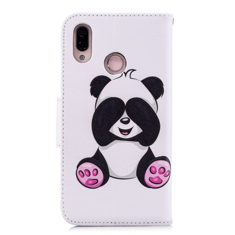 Leren Hoesje voor Huawei P20 Lite Leuke Panda