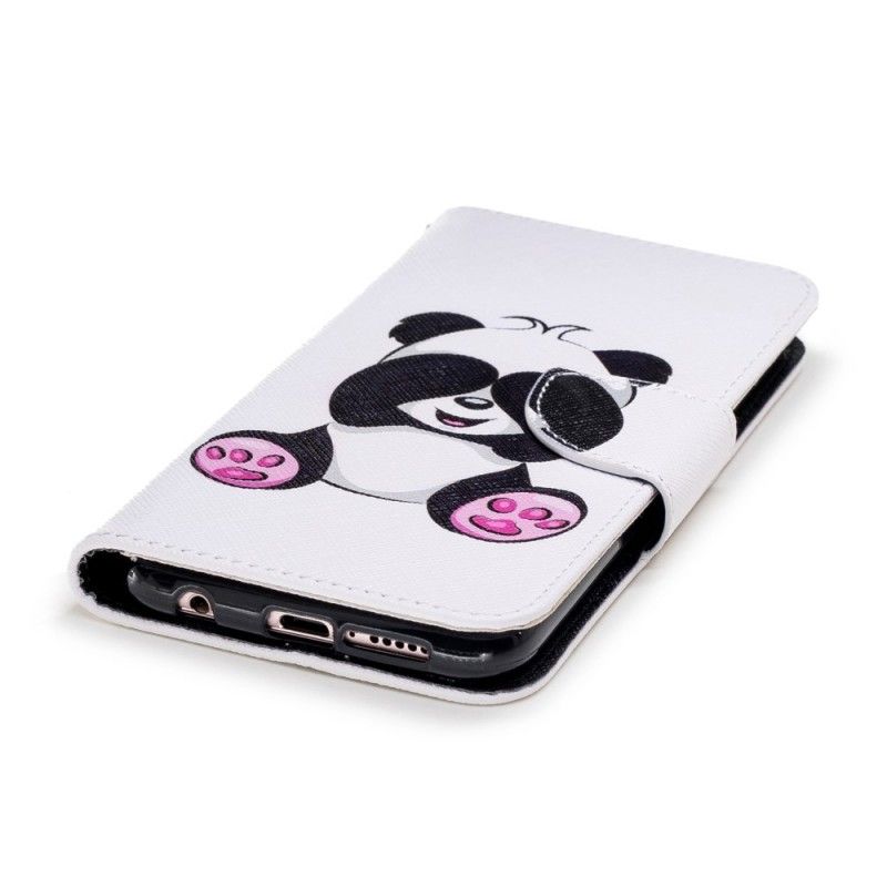 Leren Hoesje voor Huawei P20 Lite Leuke Panda