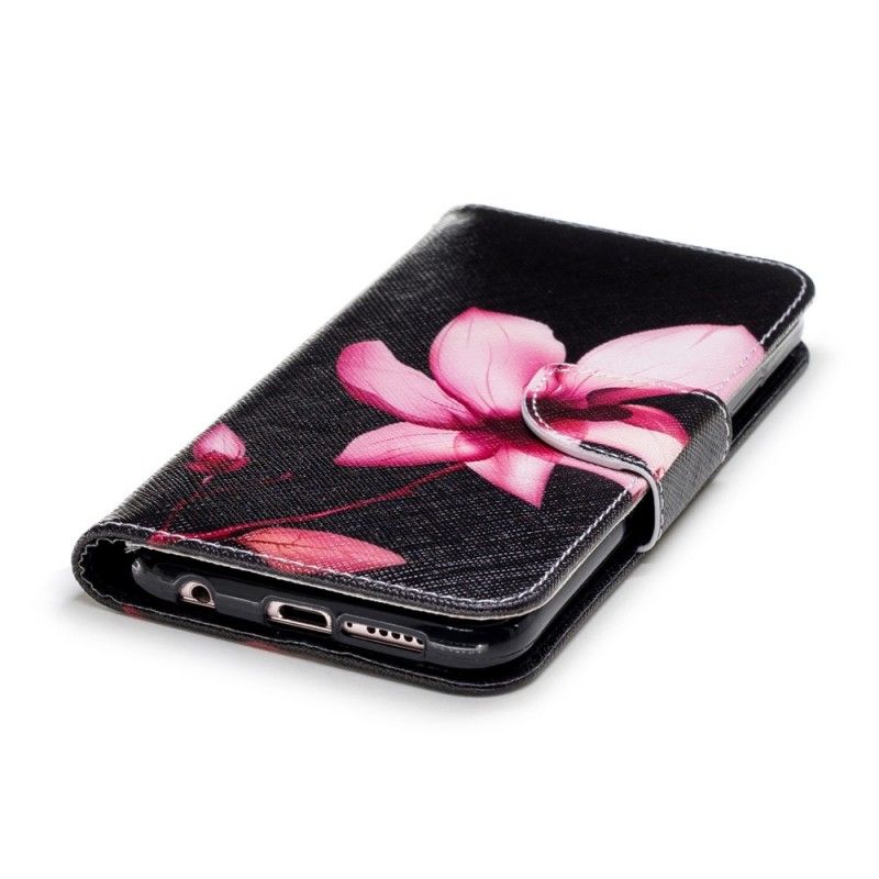 Leren Hoesje voor Huawei P20 Lite Roze Bloem