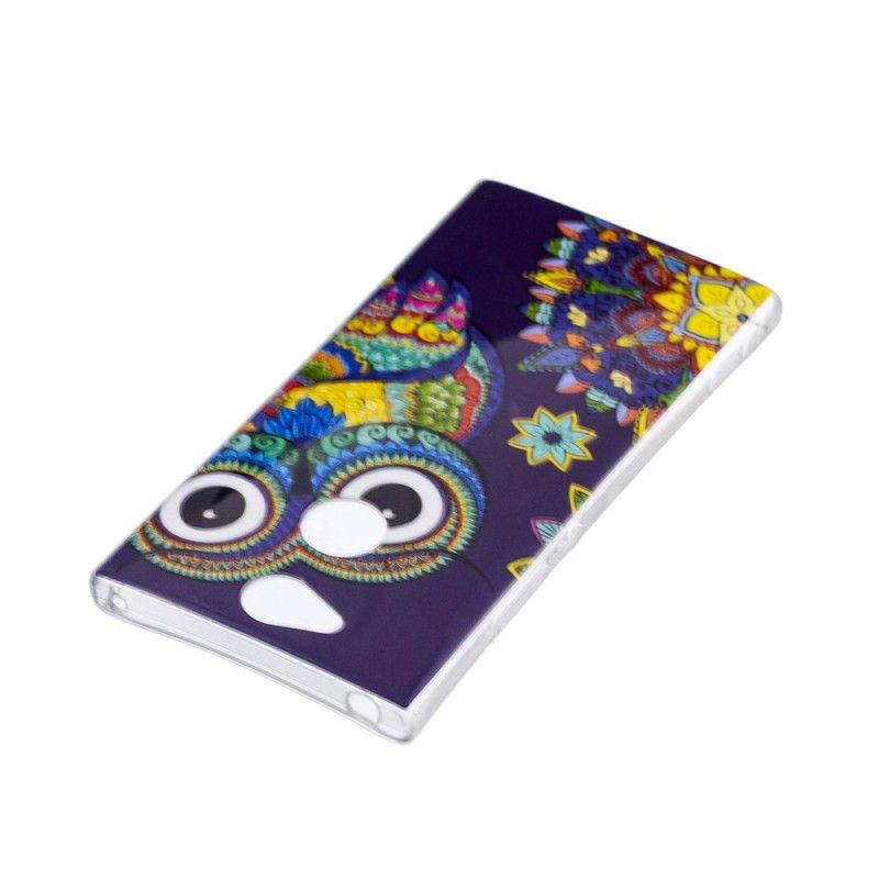 Hoesje Sony Xperia XA2 Telefoonhoesje Fluorescerende Mandala-Uil