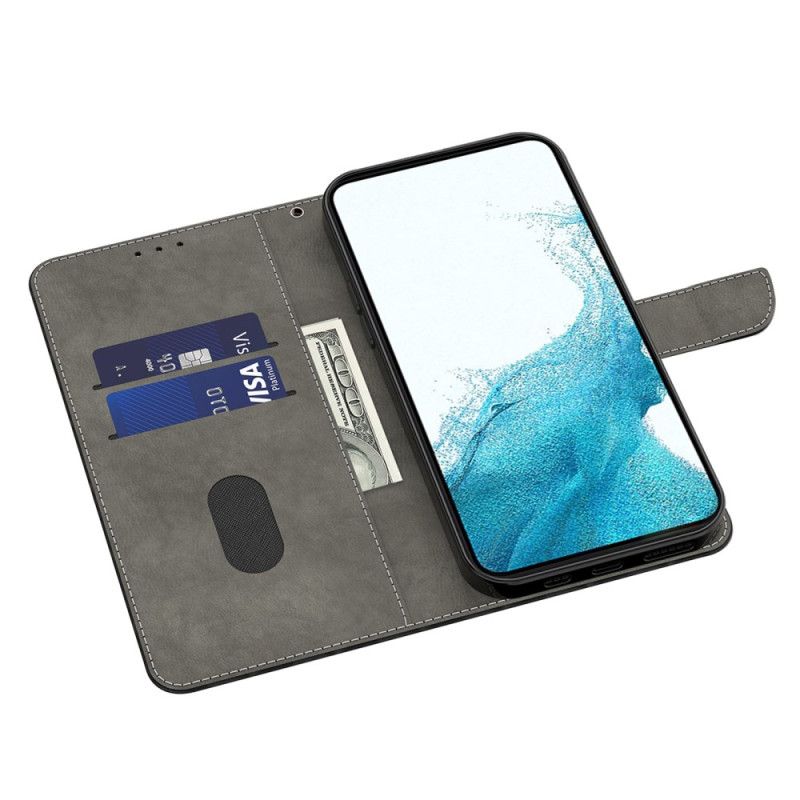 Flip Case Leren Samsung Galaxy S24 Ultra 5g Bloemmotief